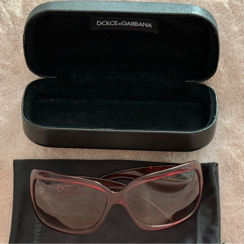 Dolce & Gabbana Ruby Red Embellished Sunglasses - Picture 7 of 10